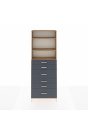 Arges Dolap 3 Raflı 6 Çekmeceli 88x30x243 - S33M162V8A