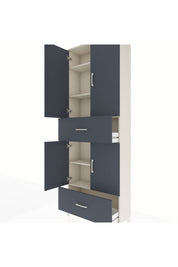 Arges Dolap 5 Raflı 2 Çekmeceli 4 Kapaklı 88x30x243 - S33M163V2A
