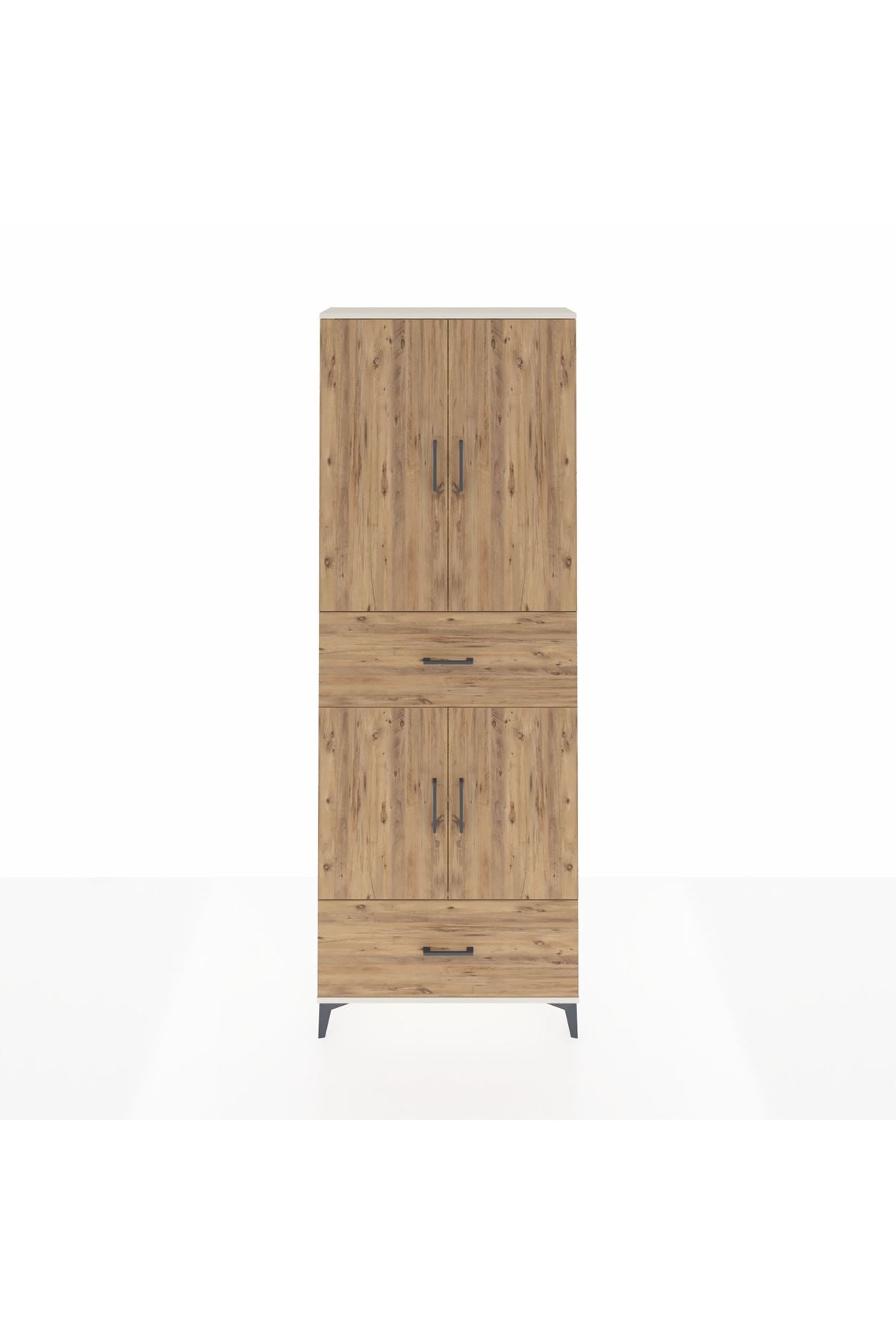 Arges Dolap 5 Raflı 2 Çekmeceli 4 Kapaklı 88x30x243 - S33M163V3A
