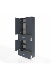 Arges Dolap 5 Raflı 2 Çekmeceli 4 Kapaklı 88x30x243 - S33M163V5A