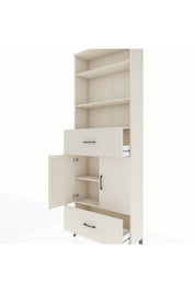 Arges Dolap 5 Raflı 2 Çekmeceli 2 Kapaklı 88x30x243 - S33M164V1A