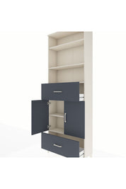 Arges Dolap 5 Raflı 2 Çekmeceli 2 Kapaklı 88x30x243 - S33M164V2A