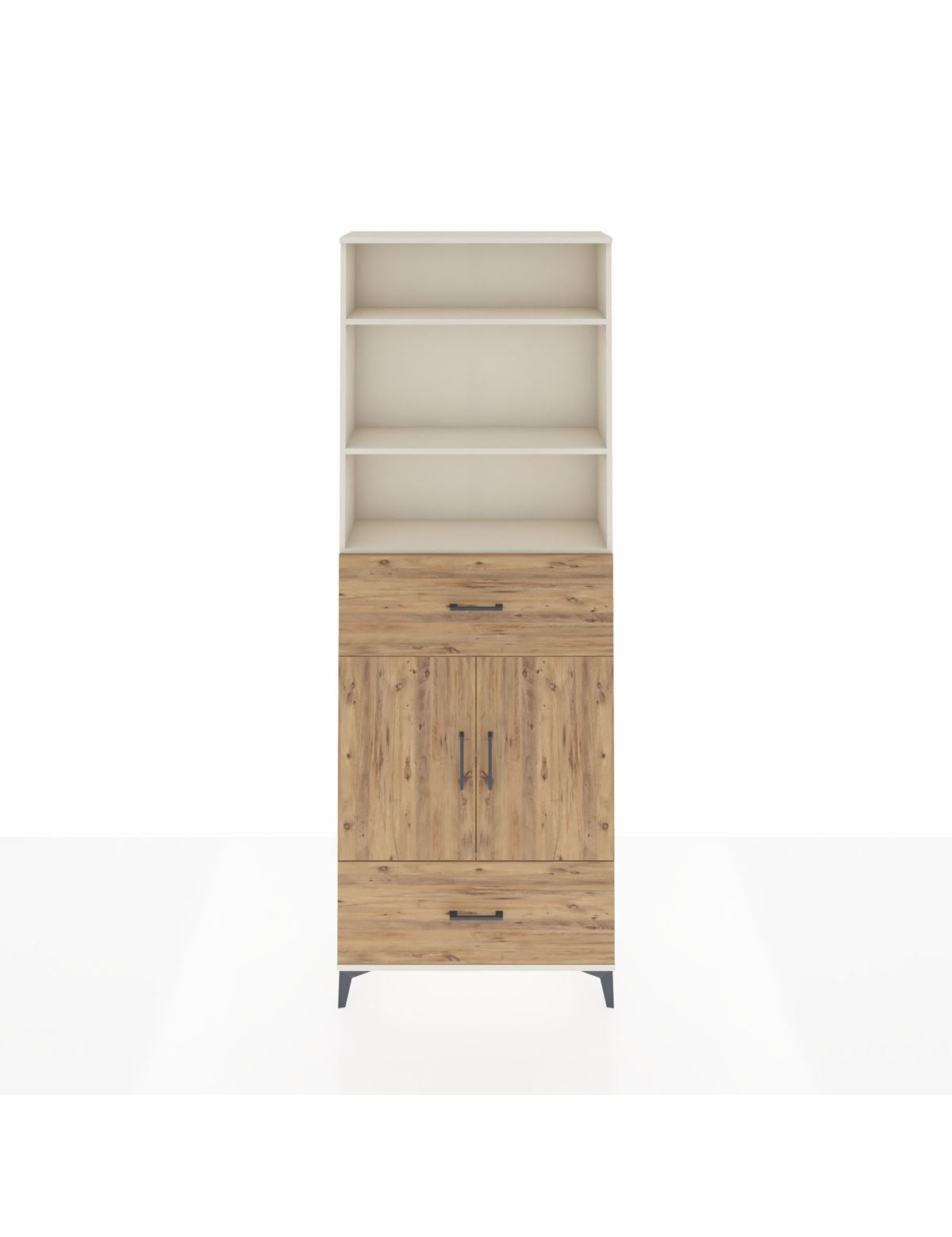 Arges Dolap 5 Raflı 2 Çekmeceli 2 Kapaklı 88x30x243 - S33M164V3A
