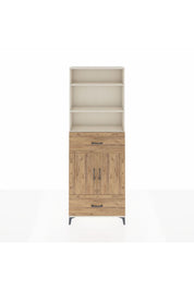 Arges Dolap 5 Raflı 2 Çekmeceli 2 Kapaklı 88x30x243 - S33M164V3A