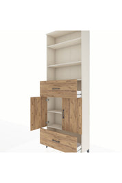 Arges Dolap 5 Raflı 2 Çekmeceli 2 Kapaklı 88x30x243 - S33M164V3A