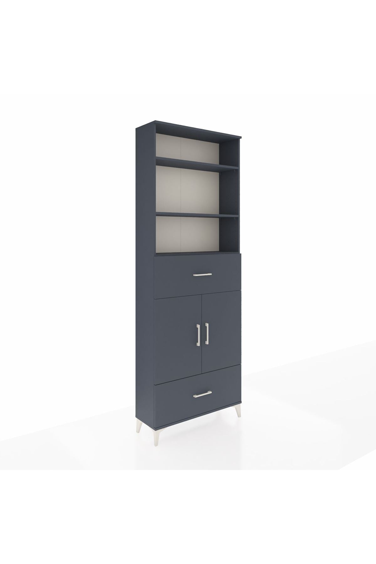 Arges Dolap 5 Raflı 2 Çekmeceli 2 Kapaklı 88x30x243 - S33M164V5A