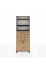 Arges Dolap 5 Raflı 2 Çekmeceli 2 Kapaklı 88x30x243 - S33M164V6A