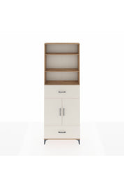 Arges Dolap 5 Raflı 2 Çekmeceli 2 Kapaklı 88x30x243 - S33M164V7A