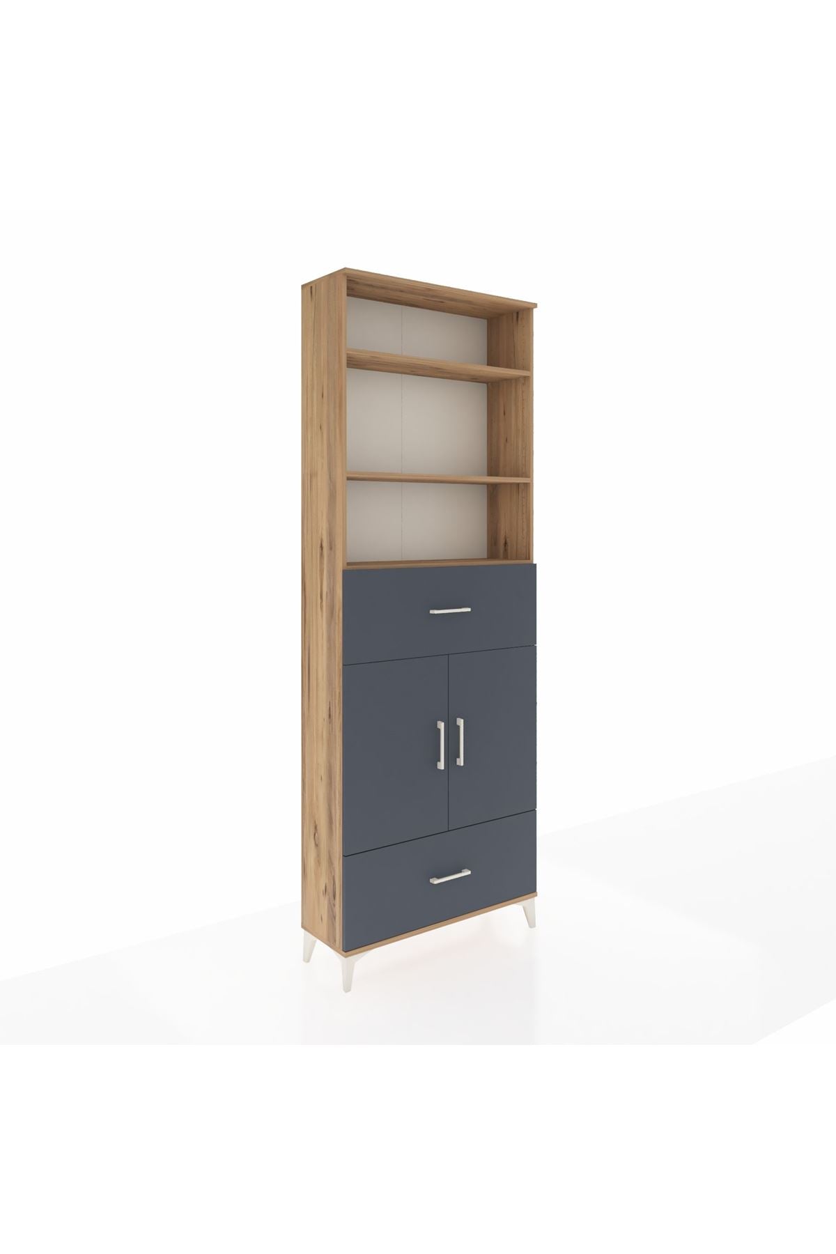 Arges Dolap 5 Raflı 2 Çekmeceli 2 Kapaklı 88x30x243 - S33M164V8A
