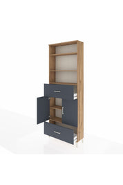 Arges Dolap 5 Raflı 2 Çekmeceli 2 Kapaklı 88x30x243 - S33M164V8A