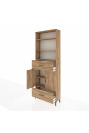 Arges Dolap 5 Raflı 2 Çekmeceli 2 Kapaklı 88x30x243 - S33M164V9A