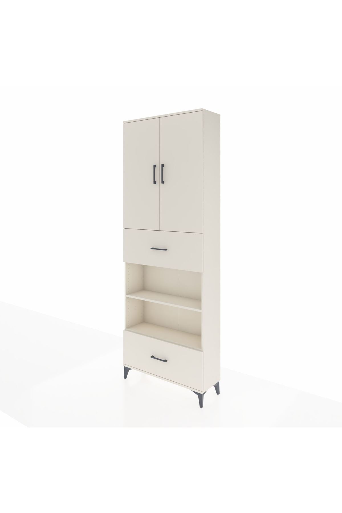 Arges Dolap 5 Raflı 2 Çekmeceli 2 Kapaklı 88x30x243 - S33M165V1A