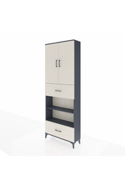Arges Dolap 5 Raflı 2 Çekmeceli 2 Kapaklı 88x30x243 - S33M165V4A
