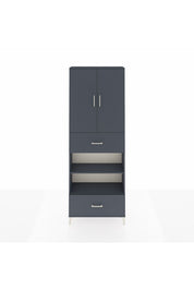 Arges Dolap 5 Raflı 2 Çekmeceli 2 Kapaklı 88x30x243 - S33M165V5A