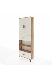 Arges Dolap 5 Raflı 2 Çekmeceli 2 Kapaklı 88x30x243 - S33M165V7A