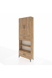Arges Dolap 5 Raflı 2 Çekmeceli 2 Kapaklı 88x30x243 - S33M165V9A