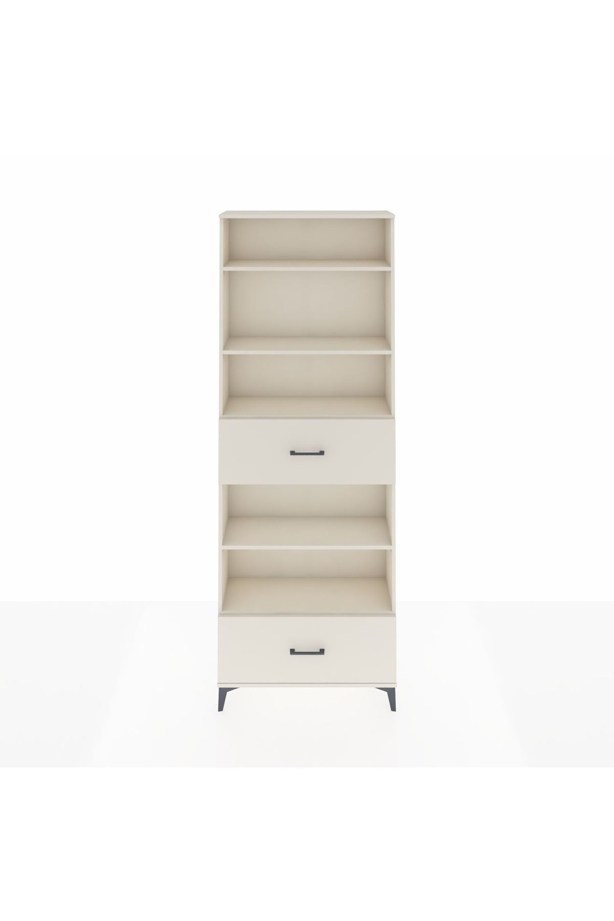 Arges Dolap 5 Raflı 2 Çekmeceli 88x30x243 - S33M166V1A