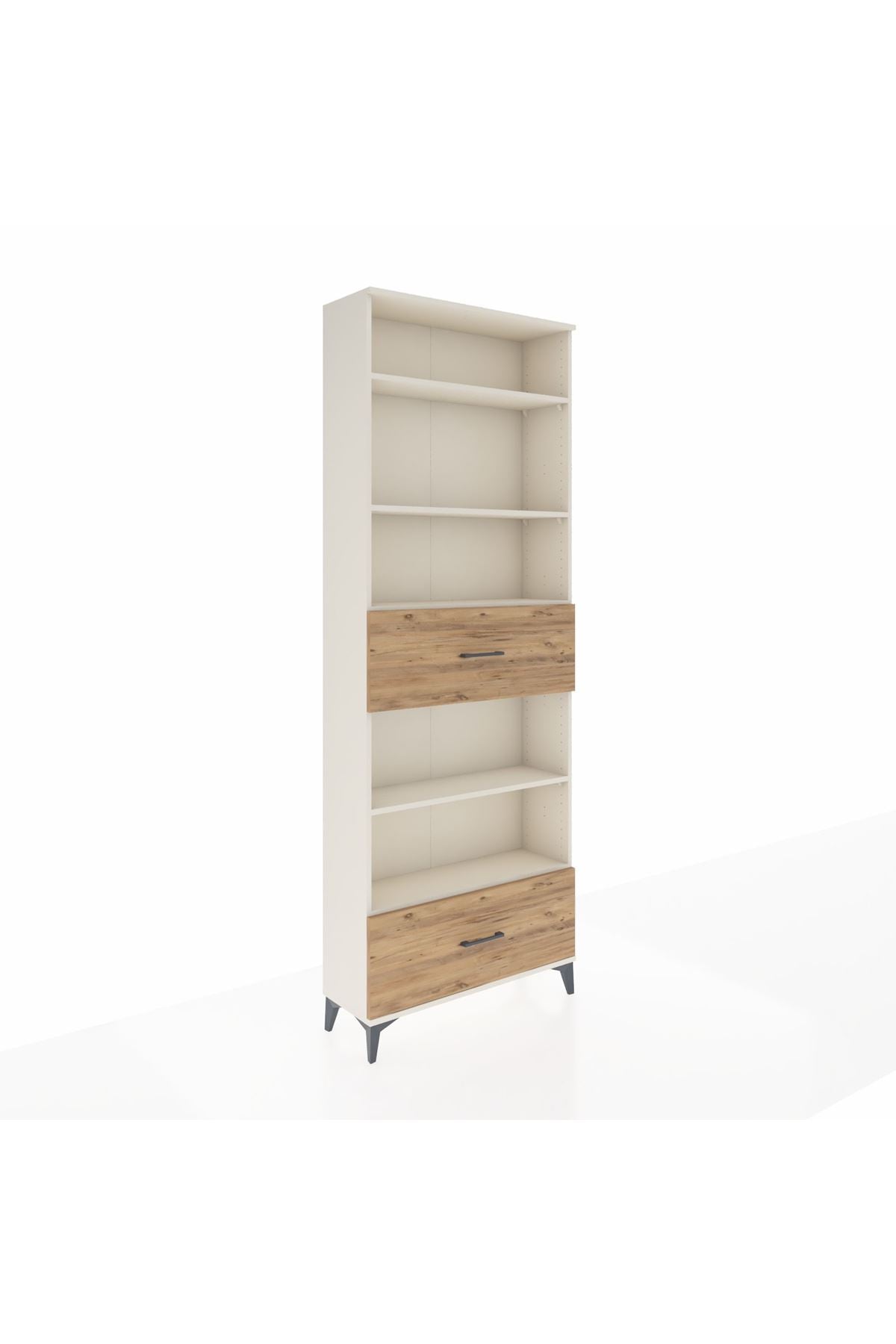 Arges Dolap 5 Raflı 2 Çekmeceli 88x30x243 - S33M166V3A