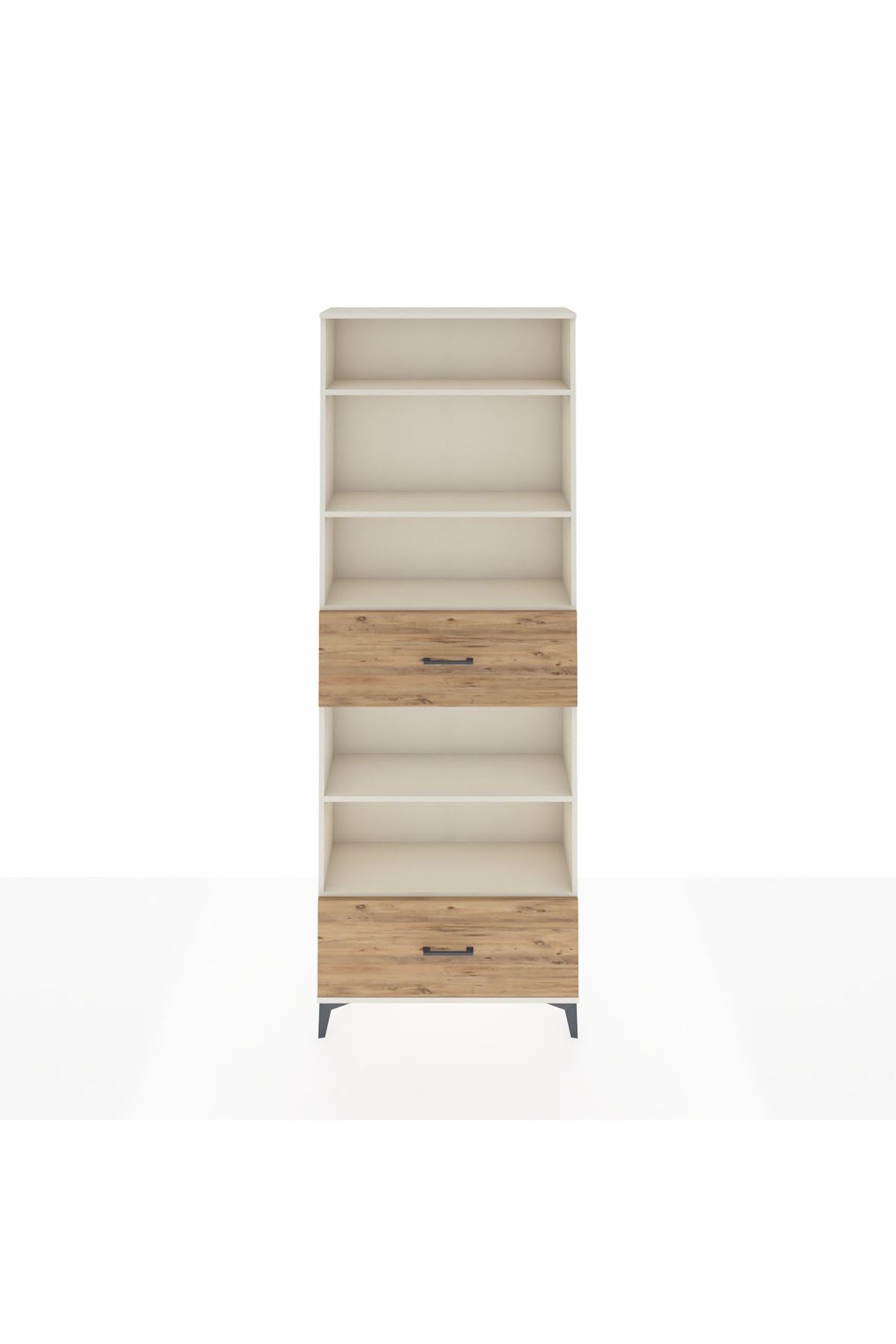 Arges Dolap 5 Raflı 2 Çekmeceli 88x30x243 - S33M166V3A