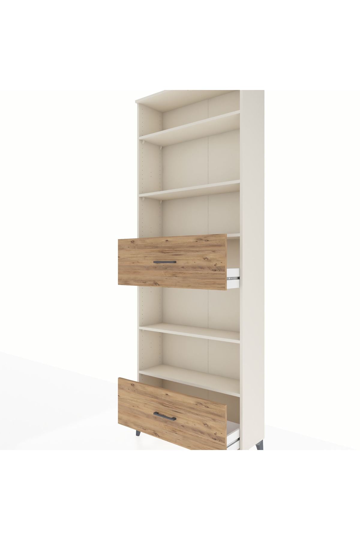 Arges Dolap 5 Raflı 2 Çekmeceli 88x30x243 - S33M166V3A