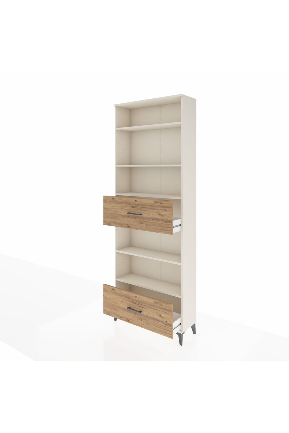 Arges Dolap 5 Raflı 2 Çekmeceli 88x30x243 - S33M166V3A
