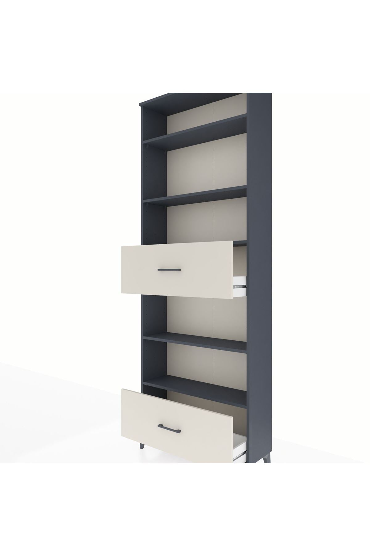 Arges Dolap 5 Raflı 2 Çekmeceli 88x30x243 - S33M166V4A