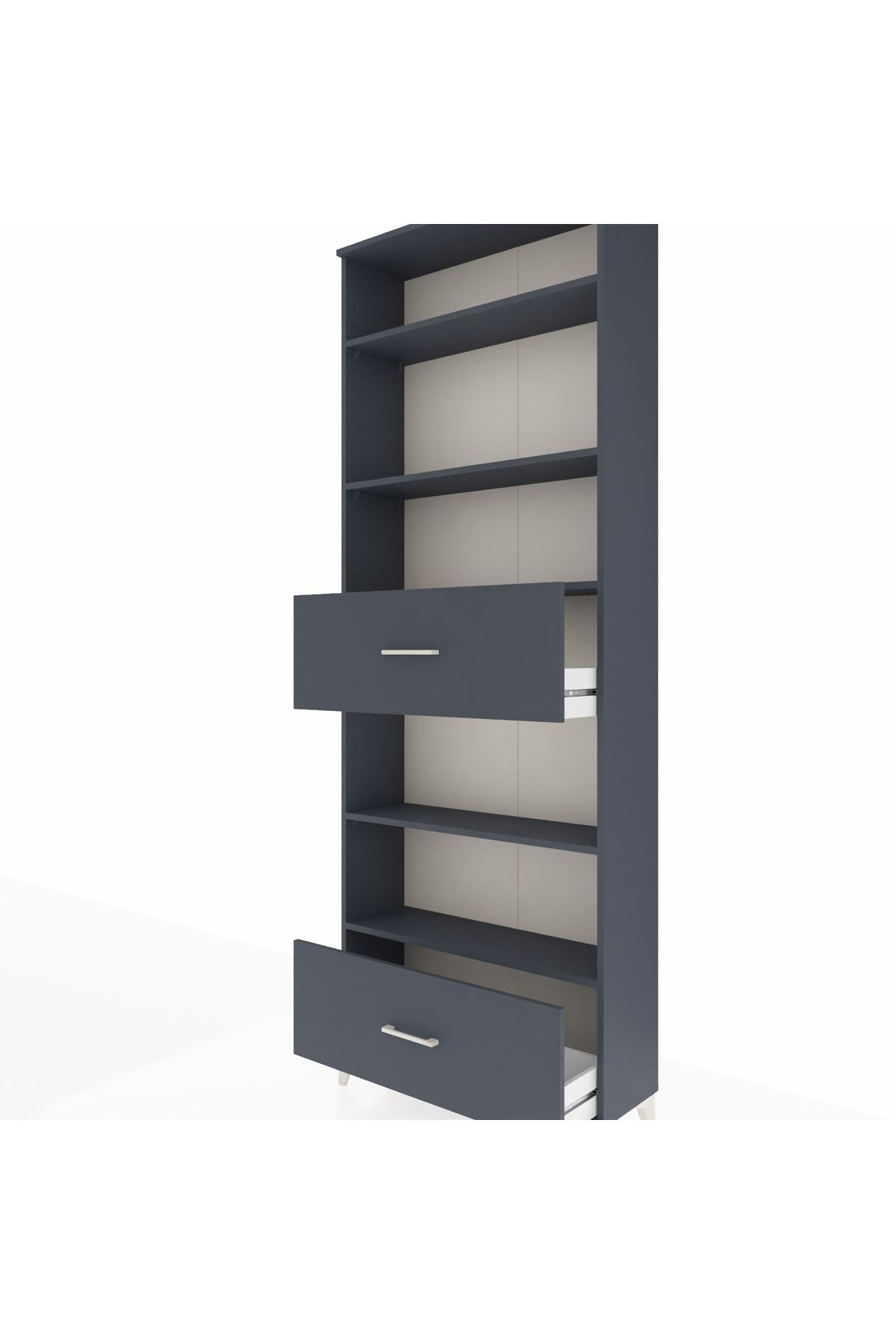 Arges Dolap 5 Raflı 2 Çekmeceli 88x30x243 - S33M166V5A
