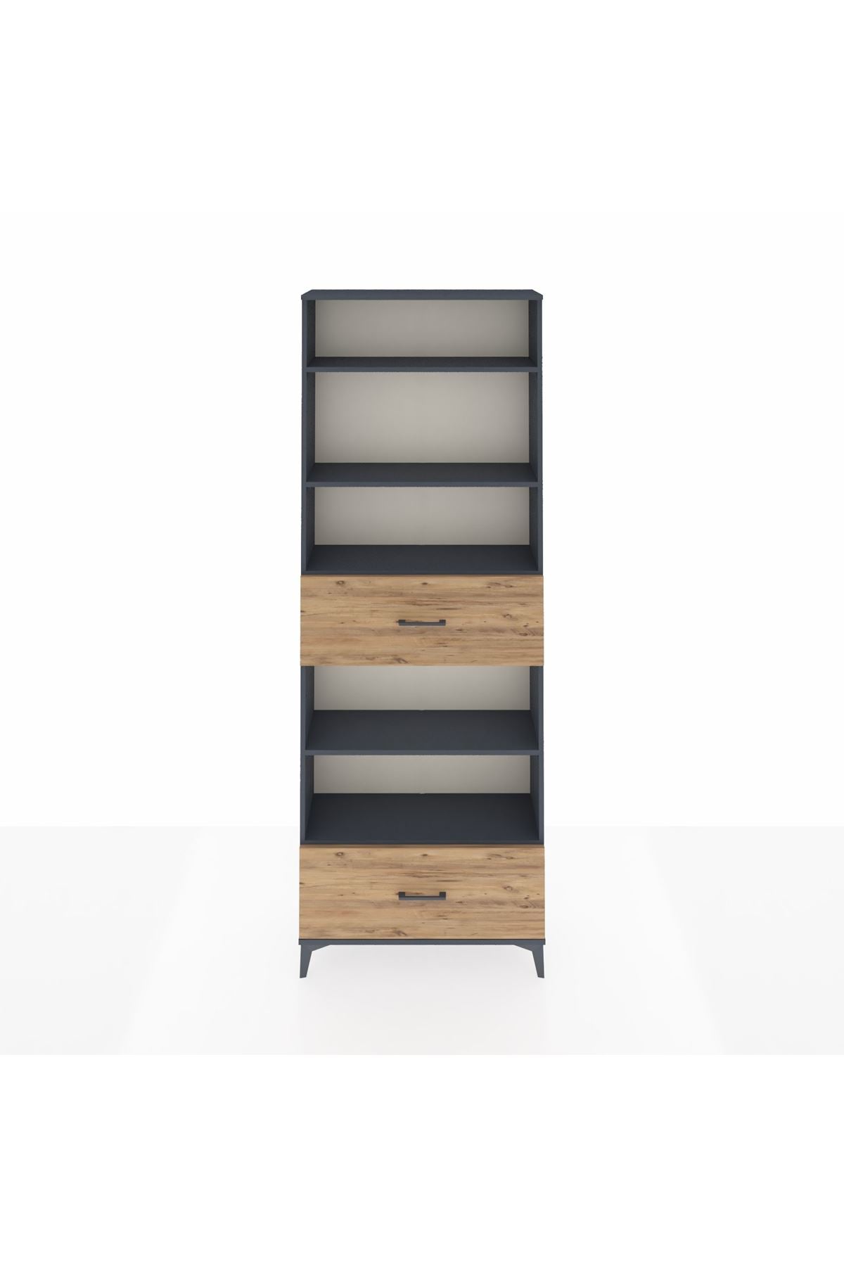 Arges Dolap 5 Raflı 2 Çekmeceli 88x30x243 - S33M166V6A