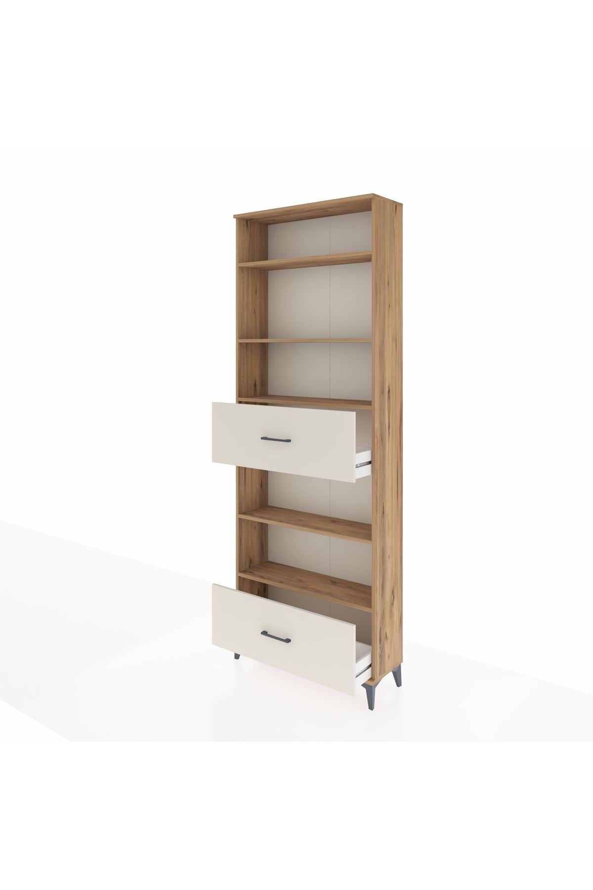 Arges Dolap 5 Raflı 2 Çekmeceli 88x30x243 - S33M166V7A