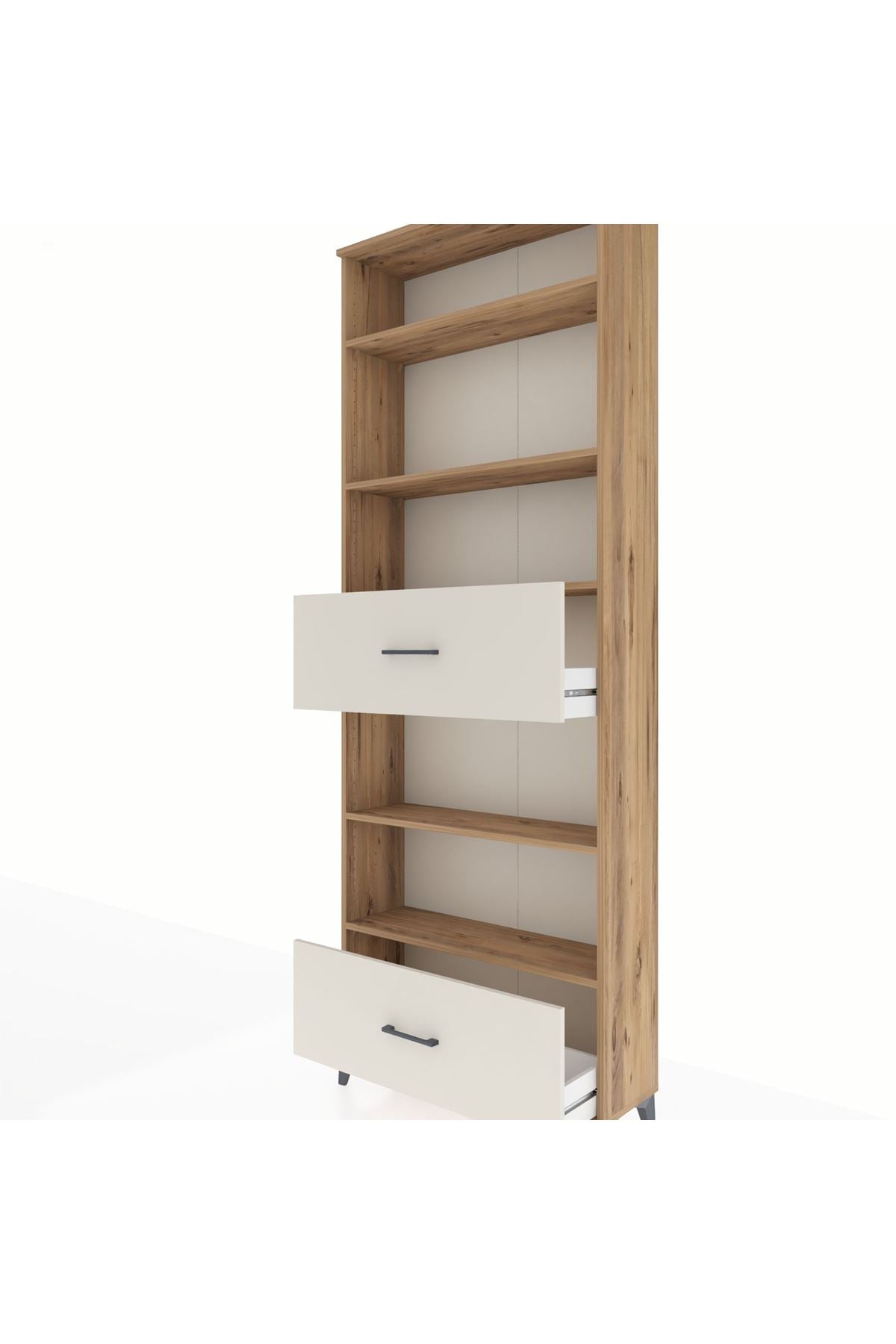 Arges Dolap 5 Raflı 2 Çekmeceli 88x30x243 - S33M166V7A