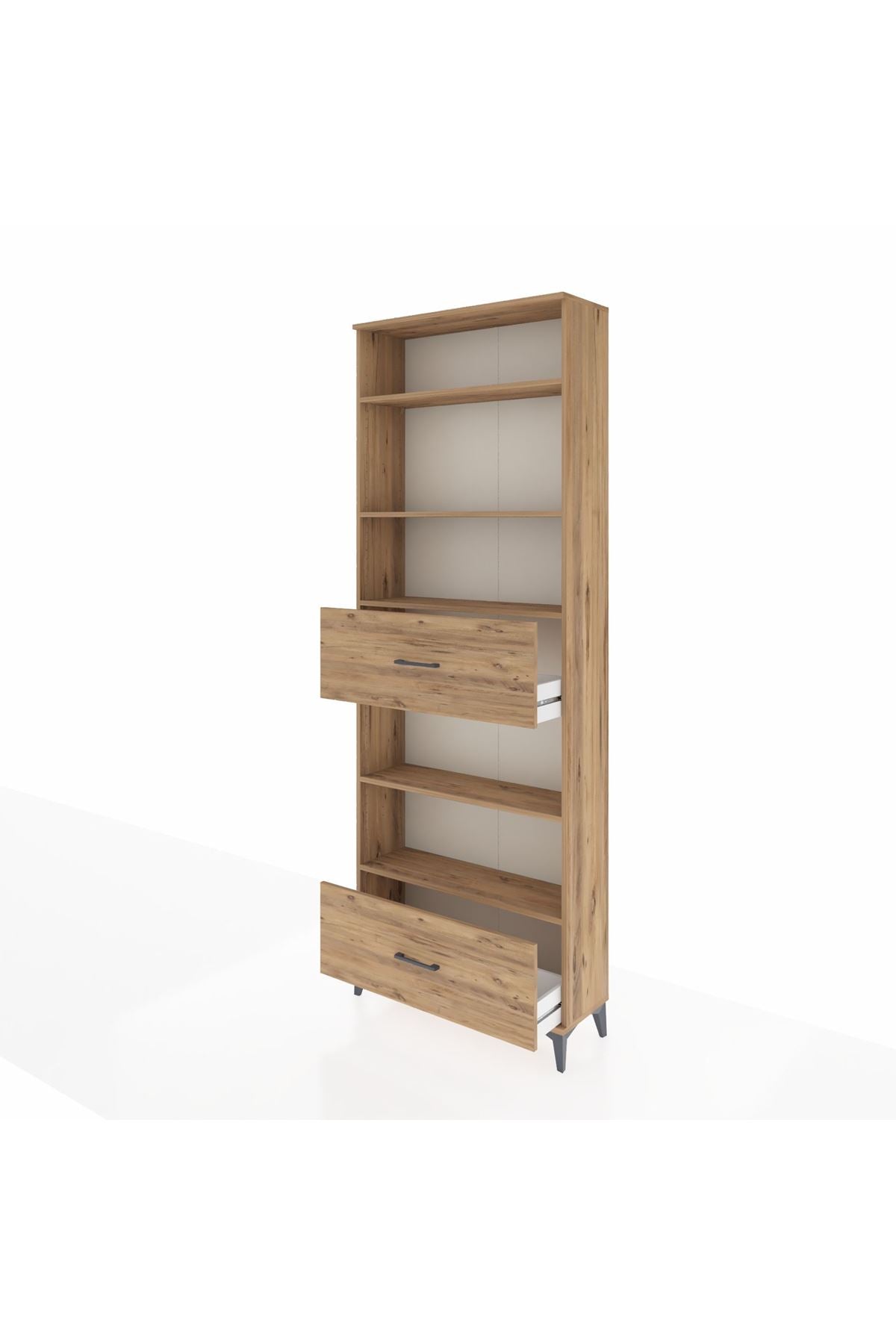 Arges Dolap 5 Raflı 2 Çekmeceli 88x30x243 - S33M166V9A