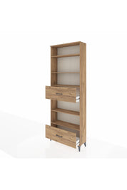 Arges Dolap 5 Raflı 2 Çekmeceli 88x30x243 - S33M166V9A
