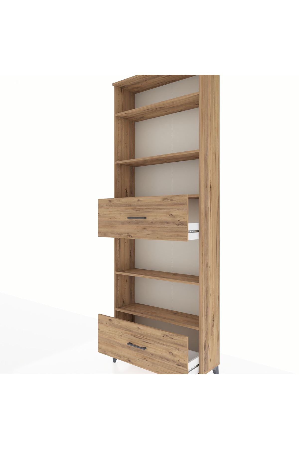 Arges Dolap 5 Raflı 2 Çekmeceli 88x30x243 - S33M166V9A