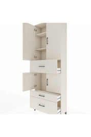 Arges Dolap 4 Raflı 3 Çekmeceli 4 Kapaklı 88x30x243 - S33M167V1A