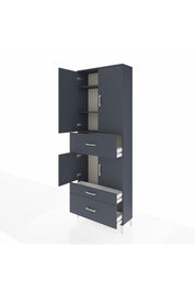 Arges Dolap 4 Raflı 3 Çekmeceli 4 Kapaklı 88x30x243 - S33M167V5A