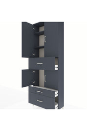Arges Dolap 4 Raflı 3 Çekmeceli 4 Kapaklı 88x30x243 - S33M167V5A