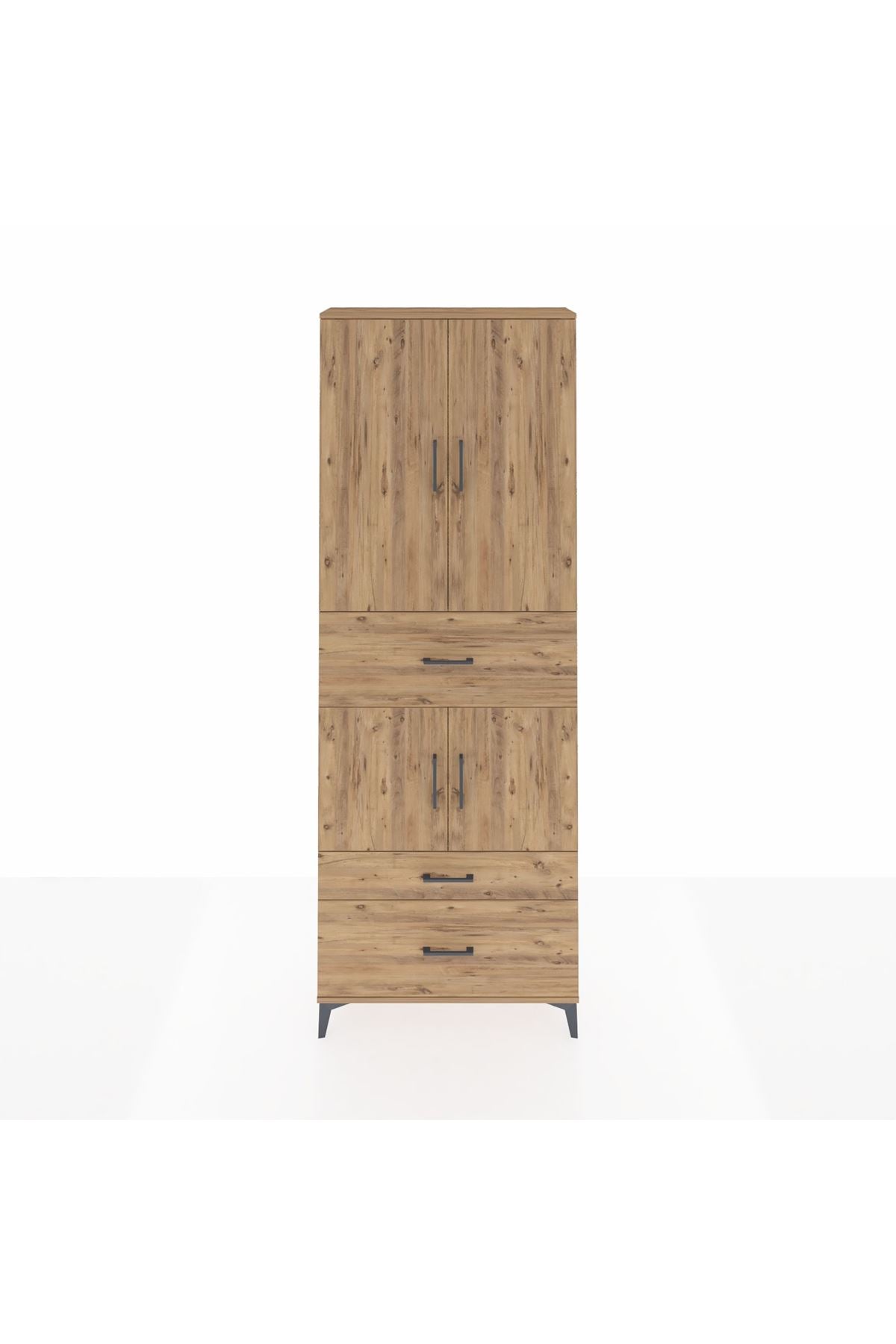 Arges Dolap 4 Raflı 3 Çekmeceli 4 Kapaklı 88x30x243 - S33M167V9A