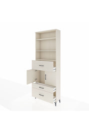 Arges Dolap 4 Raflı 3 Çekmeceli 2 Kapaklı 88x30x243 - S33M168V1A
