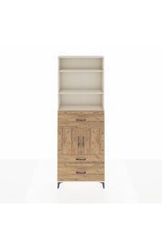 Arges Dolap 4 Raflı 3 Çekmeceli 2 Kapaklı 88x30x243 - S33M168V3A
