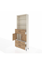 Arges Dolap 4 Raflı 3 Çekmeceli 2 Kapaklı 88x30x243 - S33M168V3A