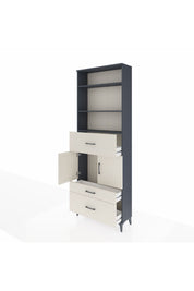 Arges Dolap 4 Raflı 3 Çekmeceli 2 Kapaklı 88x30x243 - S33M168V4A