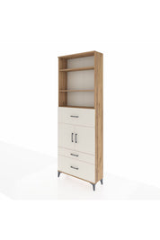Arges Dolap 4 Raflı 3 Çekmeceli 2 Kapaklı 88x30x243 - S33M168V7A