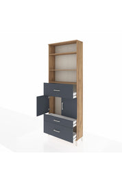 Arges Dolap 4 Raflı 3 Çekmeceli 2 Kapaklı 88x30x243 - S33M168V8A