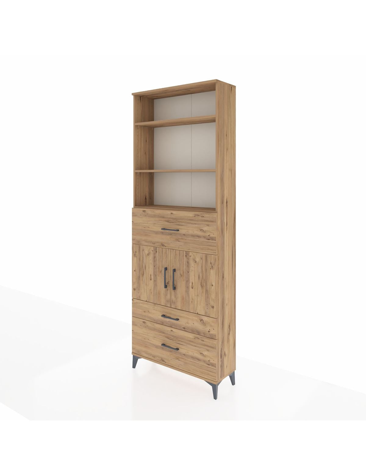 Arges Dolap 4 Raflı 3 Çekmeceli 2 Kapaklı 88x30x243 - S33M168V9A