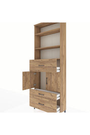 Arges Dolap 4 Raflı 3 Çekmeceli 2 Kapaklı 88x30x243 - S33M168V9A