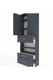 Arges Dolap 5 Raflı 3 Çekmeceli 2 Kapaklı 88x30x243 - S33M169V5A