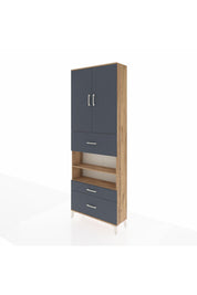 Arges Dolap 5 Raflı 3 Çekmeceli 2 Kapaklı 88x30x243 - S33M169V8A