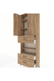 Arges Dolap 5 Raflı 3 Çekmeceli 2 Kapaklı 88x30x243 - S33M169V9A