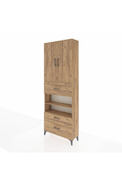 Arges Dolap 5 Raflı 3 Çekmeceli 2 Kapaklı 88x30x243 - S33M169V9A