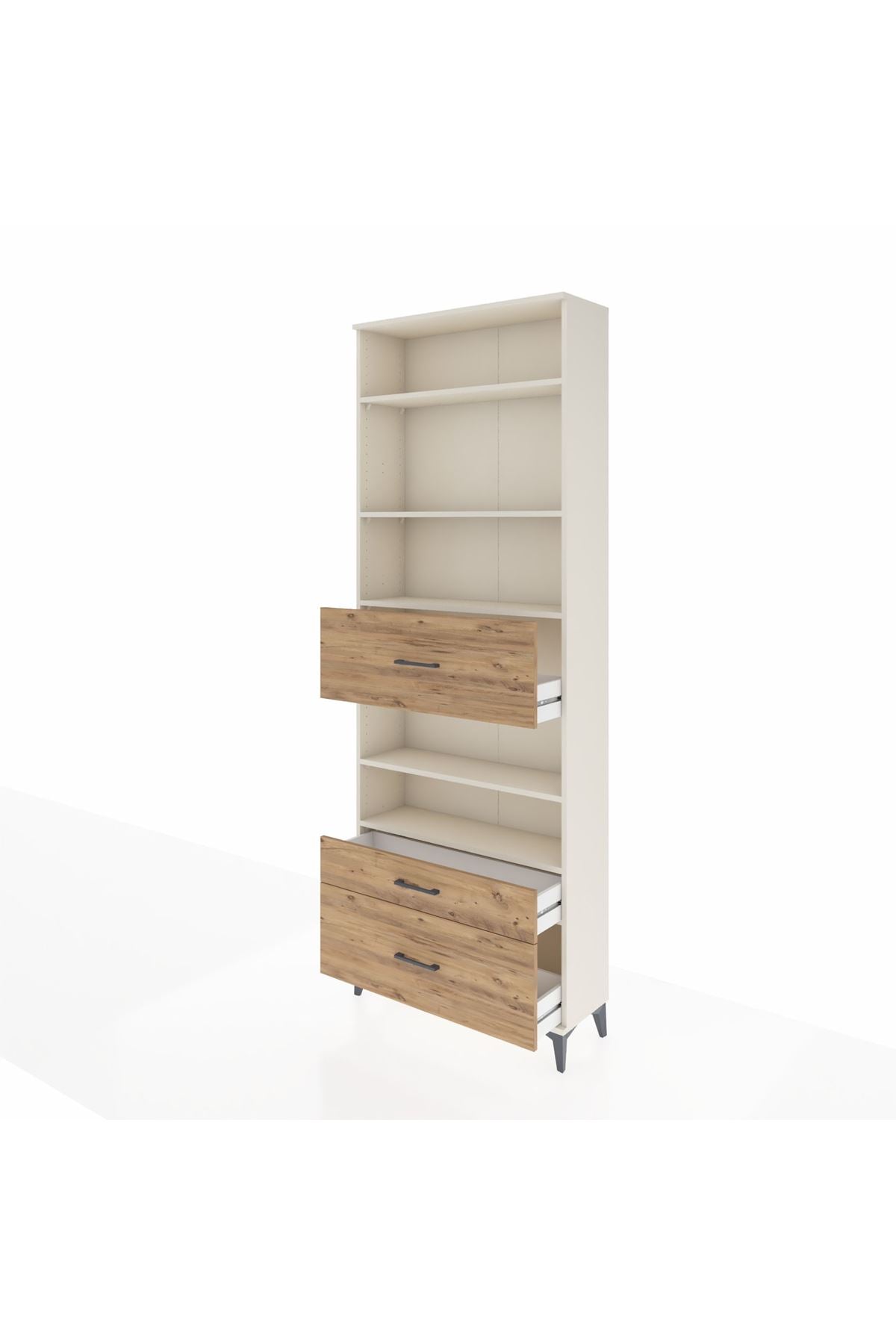 Arges Dolap 5 Raflı 3 Çekmeceli 88x30x243 - S33M170V3A